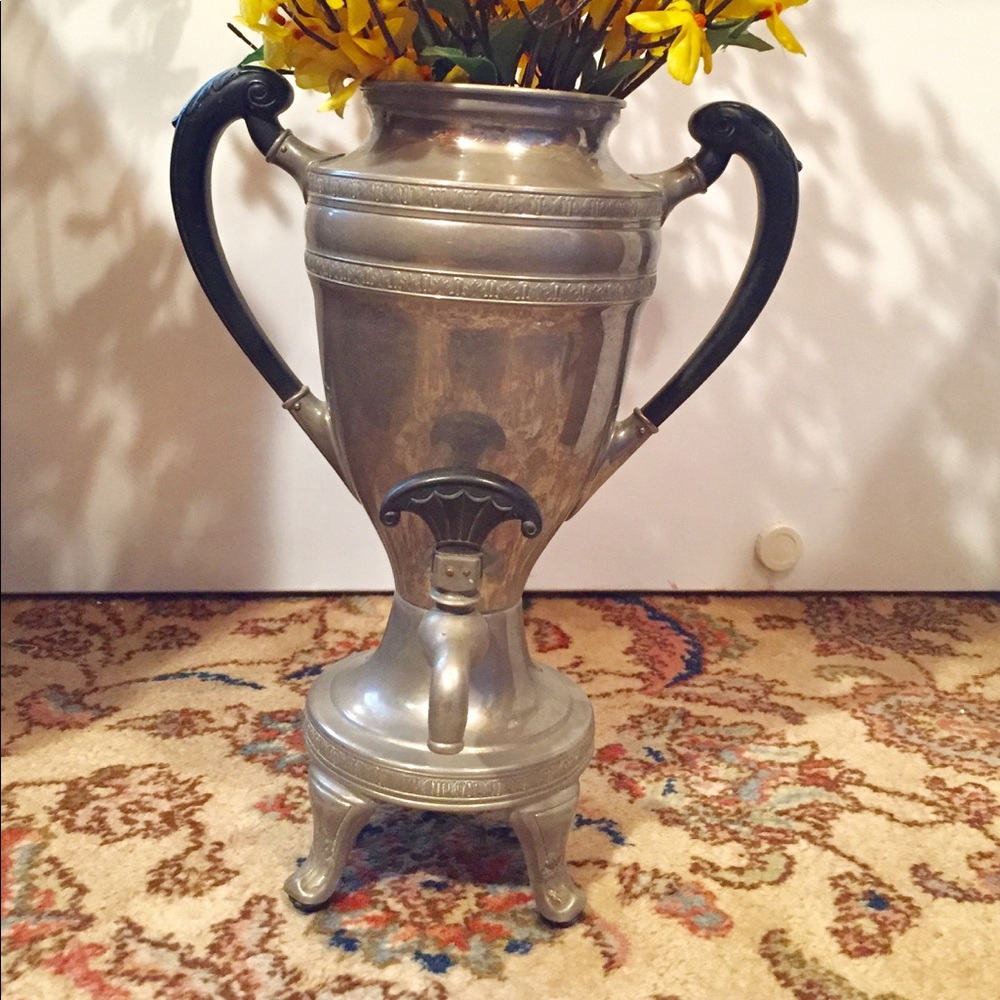 6248 Antique 1920s ART DECO Nickel Silver Coffee Spout